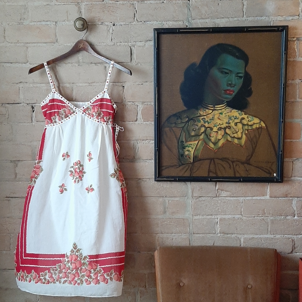 Vintage tablecloth dress